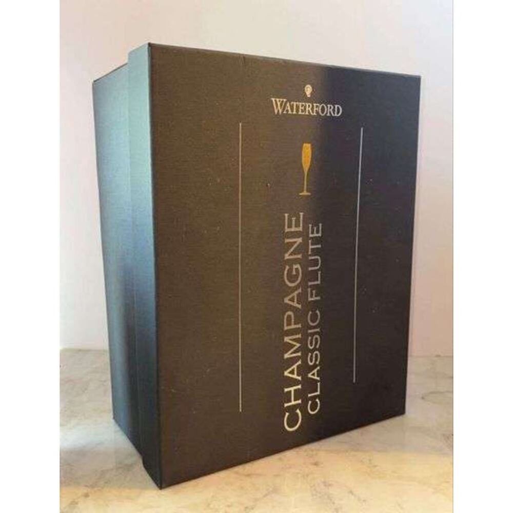 Pair of Waterford Crystal Classic Champagne Flutes Size 11" Tall - New With Box - Picture 8 of 8